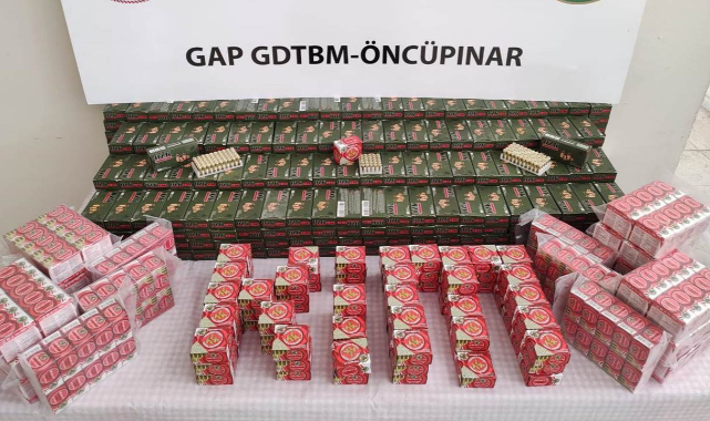 Araca gizlenmiş mermi ele geçirildi