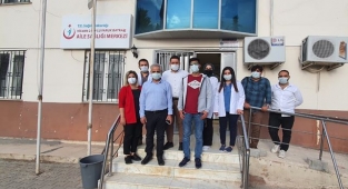 Hilvan ASM'lerinde aşı çalışmaları denetlendi