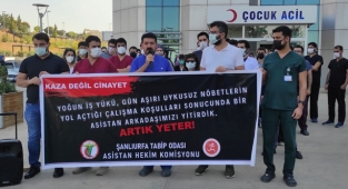 Şanlıurfa’da doktorlardan çalışma koşullarına tepki