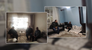 Ekinci hastaneden taburcu olan vatandaşları ziyaret etti
