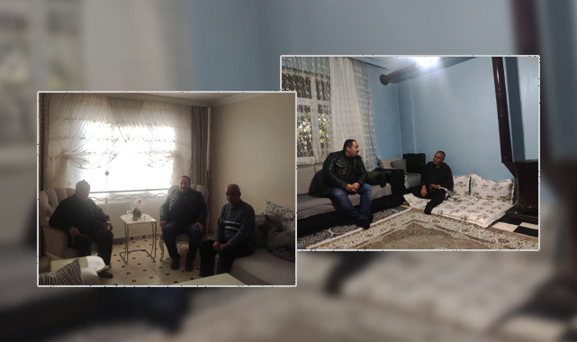 Ekinci hastaneden taburcu olan vatandaşları ziyaret etti