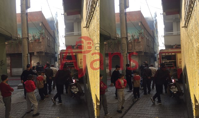 Haliliye'de yangın! İtfaiye damdan müdahale etti