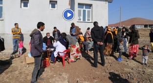 Karacadağ zirvesinde aşılama çalışması yapıldı