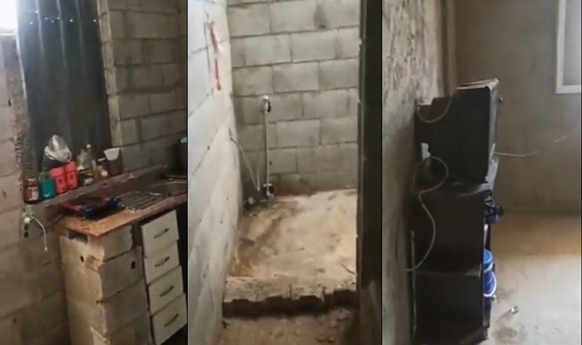 Sıvasız kapısız evde 5 çocuğuyla yaşıyor
