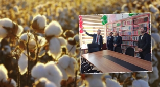 Tarladaki pamuk Şanlıurfa'da bir okula kütüphane oldu