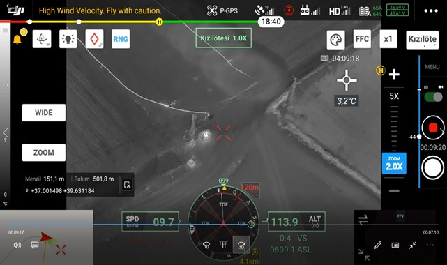 Drone ile kaçak elektrik tespiti yapılıyor