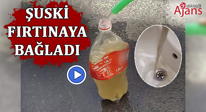 Hilvan’da içme suyu şebekesinden çamur aktı
