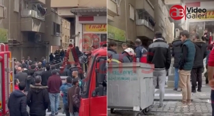 Şanlıurfa'dan korkutan yangın: Bir kişi asansörde mahsur kaldı