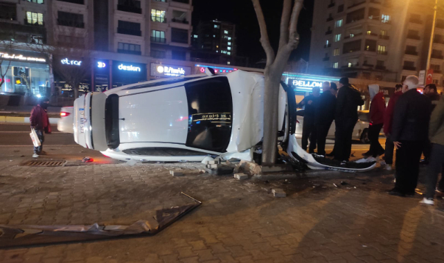 Urfa'da feci kaza! Takla atarak durabildi