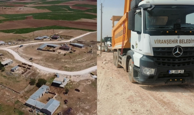 Viranşehir kırsalında yol çalışmaları devam ediyor