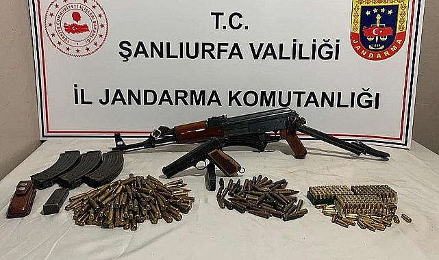 Şanlıurfa'nın ilçesinde yapılan baskında cephane ele geçirildi