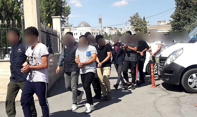 Gözaltına alınan 9 PKK üyesi adliyeye sevk edildi
