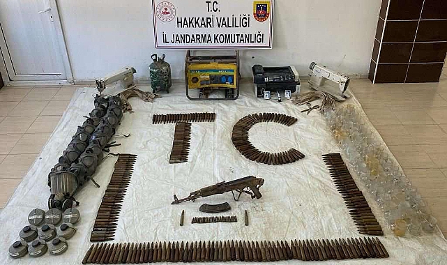 Terör operasyonu! Çok sayıda patlayıcı ve mühimmat ele geçirildi