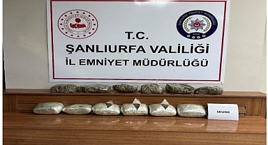 Urfa'da durdurulan araçta uyuşturucu madde ele geçirildi