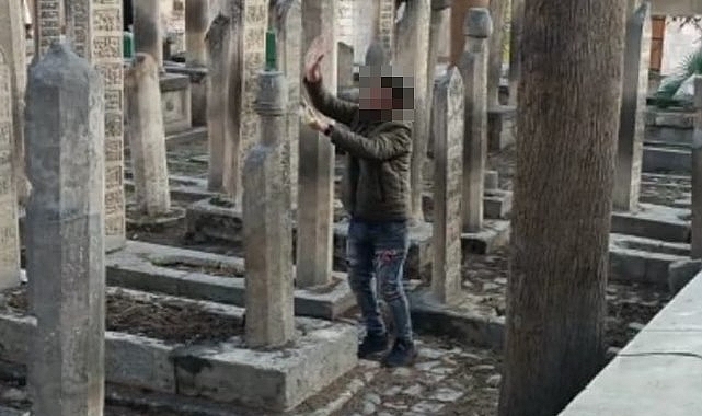 Urfa Ulu Cami’de madde bağımlısı genç krize girdi