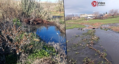 Hilvan Cezaevinin kanalizasyon suları çevreye zarar veriyor