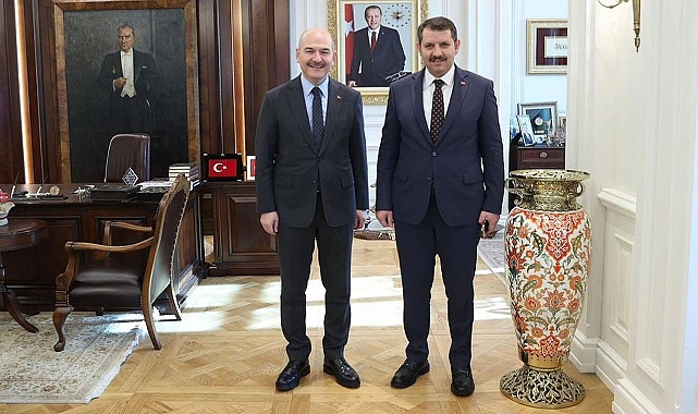 Vali Ayhan'dan Bakan Soylu ve Bilgin'e ziyaret