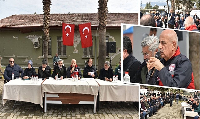 Bakan Kirişci, çiftçilerle bir araya geldi