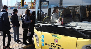 Urfa'da toplu taşıma ücretsiz oldu