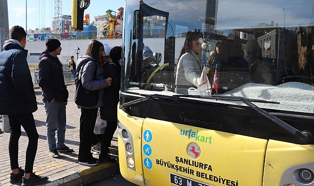Urfa'da toplu taşıma ücretsiz oldu