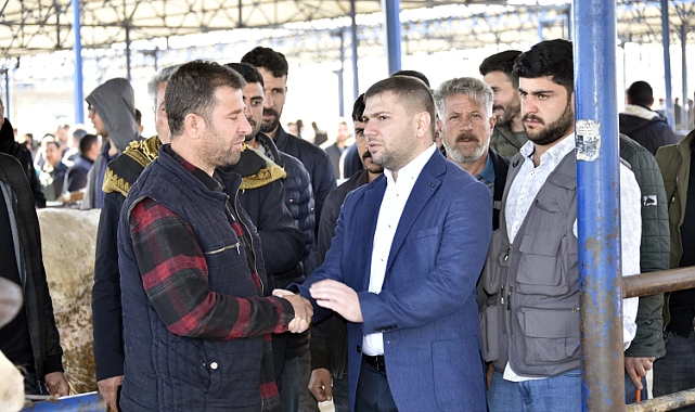 Mustafa Hakkı Bucak, Siverek Hayvan Pazarını ziyaret etti