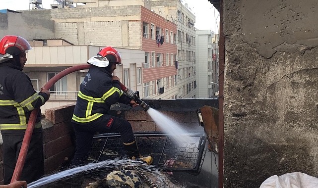 Haliliye ilçesinde mesken yangını!