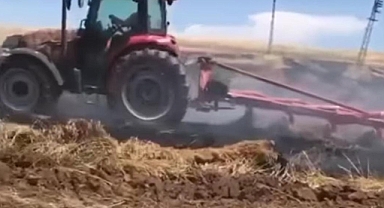 Hilvan'da ekili arazide çıkan yangın büyük zarara neden oldu