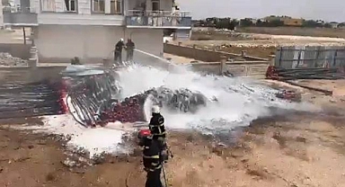 Şanlıurfa'da bir iş yerinde korkutan yangın!