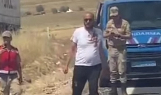 Siverek'te yolu kapatan şahsa meydan dayağı! Jandarma müdahale etti
