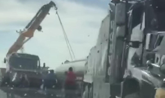 Yine o yol, yine kaza! Şarampole devrildi