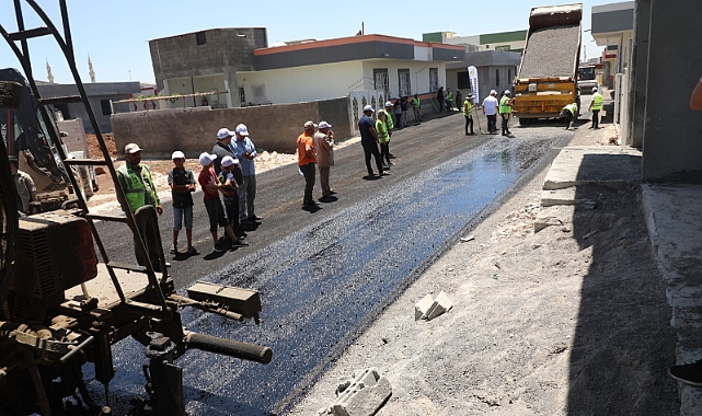 Başkan Ekinci asfalt çalışmalarını inceledi 