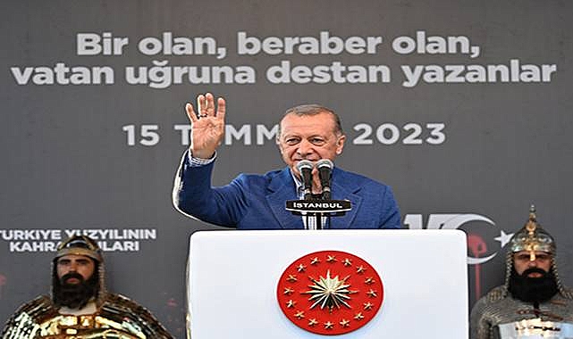 Cumhurbaşkanı Erdoğan: 15 Temmuz bizim onurumuzdur, haysiyetimizdir, şeref madalyamızdır