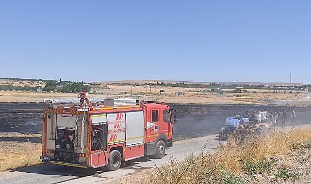 Urfa'da anız yangını sonrası gerginlik!