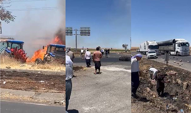 Viranşehir’de çiftçiler yine yol kapattı!