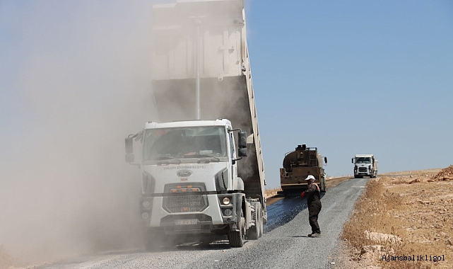 Urfa'da kırsal yollar asfaltla buluşuyor