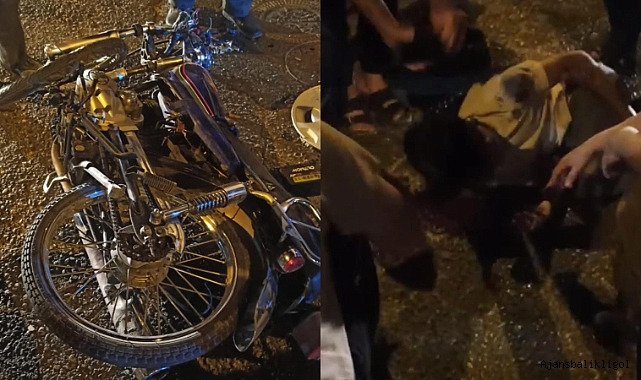 Urfa'da motosiklet araca çarptı! Yaralılar var