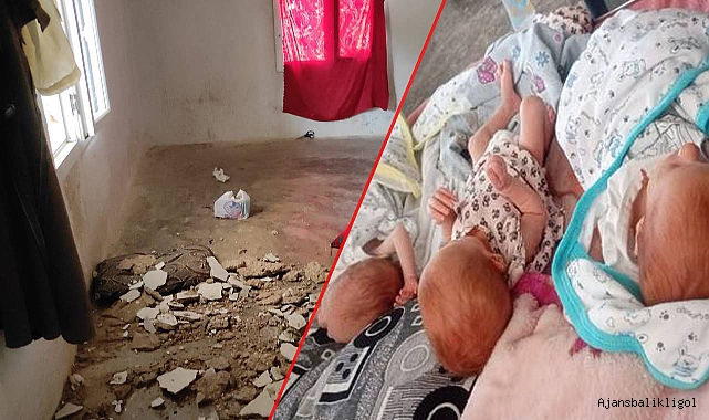 Urfa'da tavan çökmesi sonucu üçüz bebekler yaralandı! Aile yardım bekliyor