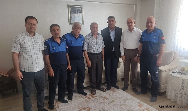 Emekli zabıta müdürlerine anlamlı ziyaret