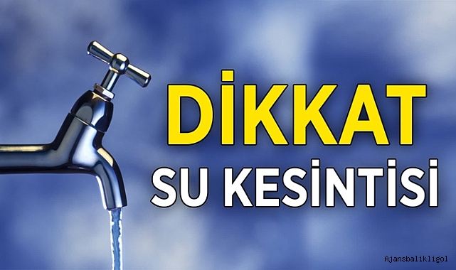 Haliliye'de 2 mahallede sular kesilecek!