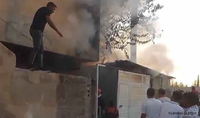 Şanlıurfa'da mesken yangını! İtfaiye müdahale etti
