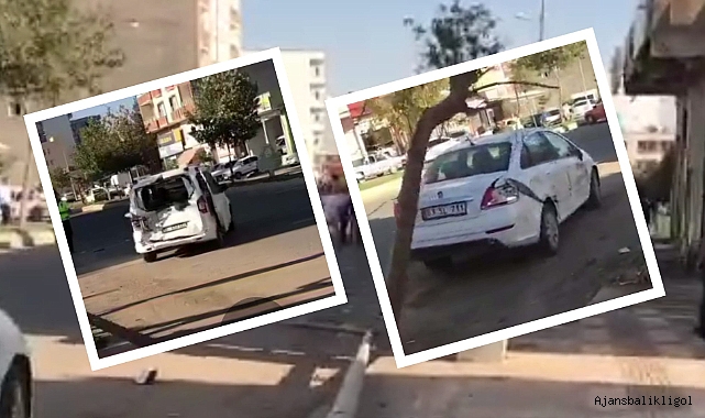 Urfa'da el freni çekilmeyen kamyon 4 aracı biçti