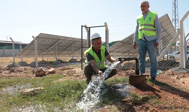 Urfa'da enerji yatırımları GES içme suyu kuyularında uygulanıyor