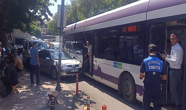 Urfa’da yanlış yapılan park yüzünden trafik uzun süre aksadı