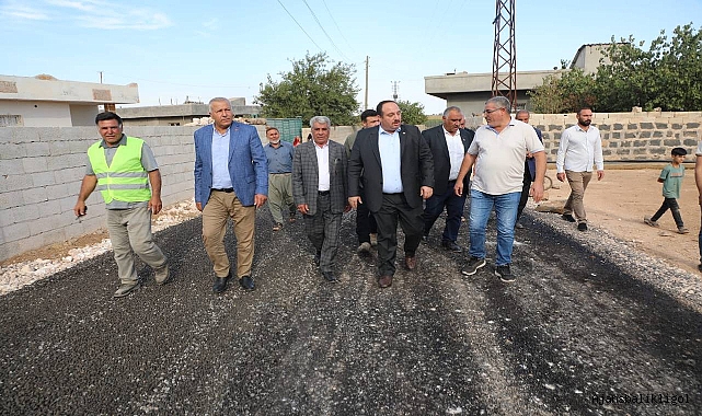 Başkan Ekinci kırsalda başlatılan asfalt çalışmalarını inceledi