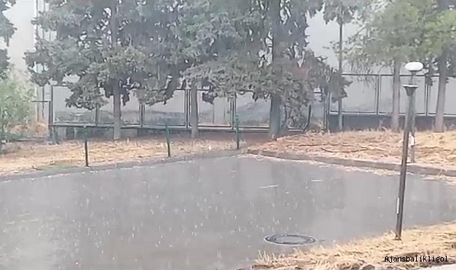 Şanlıurfa'da sağanak yağış başladı