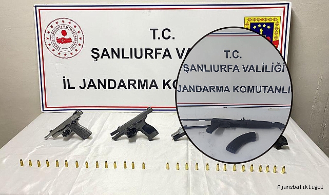 Urfa’da jandarmadan denetim! Çok sayıda silaha el konuldu