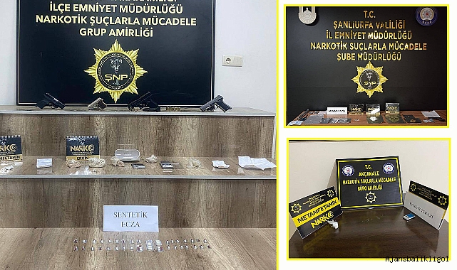 Urfa’da operasyon! Uyuşturucu ve ruhsatsız tabanca ele geçirildi
