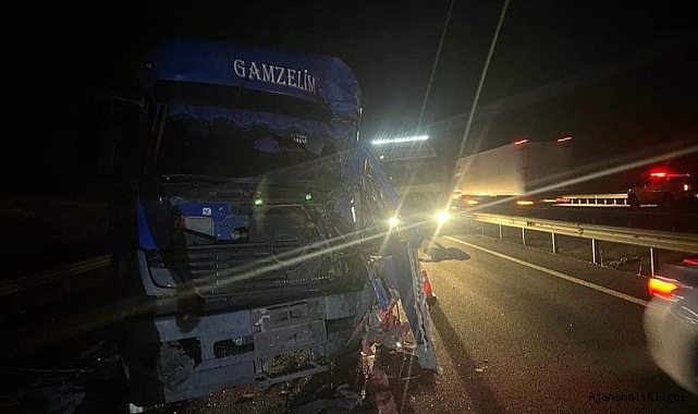 Urfa'da süt yüklü tanker kaza yaptı! 1 yaralı
