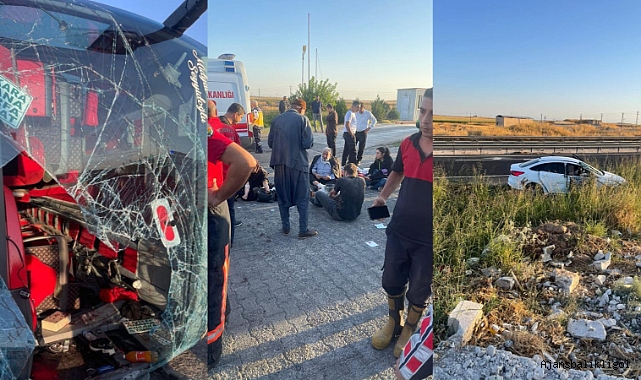 Urfa'da yolcu otobüsü devrildi! Ölü ve yaralılar var