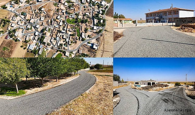 Harran Belediyesi kırsalda asfaltlama çalışmalarını sürdürüyor